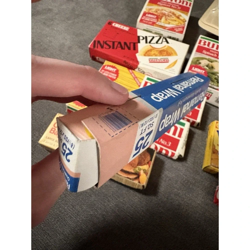 Vintage Play‎ Kitchen Food Name Brand Grocery Items Boxes - 15 Different Items